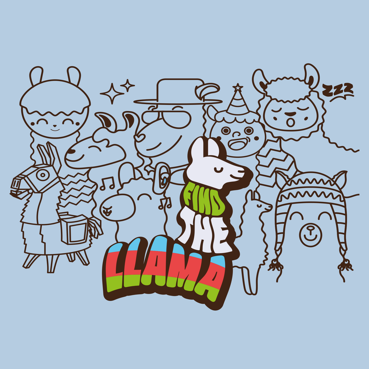 Las llamas (More colors available)